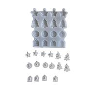 Jewelry Decoration Chain Hangings Epoxy Resin Christmas Tree Number Pendant Mold Gift Accessories Christmas Tree Mold