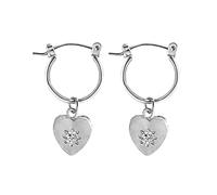 Jewelry Decoration,earrings Women Silver Earrings, Romantic Flower Hoop Earrings Gold Silver Color Alloy Metal Cute Women Charm Jewelry Bijoux For Engagement Gift Gifts For Girlfri