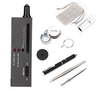 Jewelry Diamond Detector, Professional Diamond Tester Pen with Light, 10x 21mm Magnifying Glass, for Diamond, Sapphire, Ruby, Crystal, Agate, Jade, Gems Testing