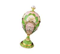 Jewelry Display Case Intricate Enamelwork and Spacious Compartment Designs Trinket Organiser with Crystal Rhinestones Jewelry Display Case Intricate Enamelwork and Spacious Compartment Designs Trinket