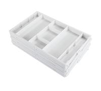 Jewelry Display Holder White Foldable Kitchen Storage Box for and Cosmetics Organizer Single Row with 3 Floors