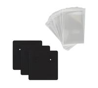 Jewelry Display Paper Cards 50 Pcs 5x5cm Multicolor