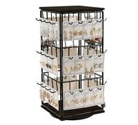 Jewelry Display Stand for Selling 360 Rotating Earring Display Stand Jewelry Holder, 48 Hooks for Vendors, Jewelrys Rack for Selling Earring Cards Bracelets Necklaces Earrings Rack Jewelrys Towers