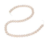 Jewelry DIY Stone Bead Exquisite Elegant Natural 8mm Beads for Bracelet Necklace Handicraft Making Handmade Craft Jewelry Design (Light Champagne)