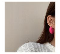 jewelry Earring Exaggerated Geometric Large Round Pink Hoop for Woman Jewelry High-end earrings jewelry