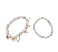 jewelry Easter Rabbit Crystals Rose Pearl Bracelet Newborn Baby Bracelets For Infant Girls Men's Watches
