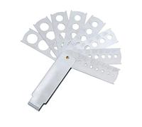 Jewelry Equipment Accessory and Gem Fan Gauge Stone Measuring Tool Measuring Jewellers Bead Craft