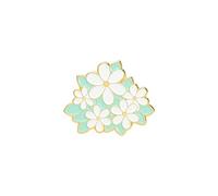 jewelry flowers brooch enamel metal button diy backpack badge stamens corsage women's fashion jewelry friend Made in China jewelry