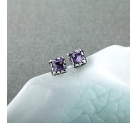 jewelry for Women, Chinese Eardrop S Crystal Topaz Thai Fairy Personality Square Simple Earrings oliv jewelry