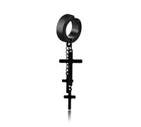 jewelry for women Women Silver Earrings, Black Gothic Screw Cross Star Leaf Round Triangle Geometry Fish Bone Hoop Earrings Unisex Man Titanium Steel Punk Multiple Gifts For Girlfriend, Wife, Sister,