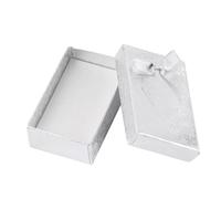 Jewelry Gift Box 12pc Rectangle Bowknot Cardboard Long Necklace/Jewelry/Gift/Pendant Paper Boxes For Bangles Or Bracelets With Sponge 215x47x24mm(White 24pcs 83x53x27mm)