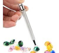 Jewelry Grasping Tool - 4 Pin Gemstone Selector, Precision Jewelry Catcher, Fine Handle Tweezers | Professional Gemstone Pick Up Tool For Fab