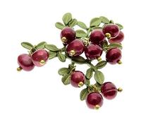 Jewelry green paint cranberry natural pearl shawl buckle exaggerated brooch women's style silk scarf buckle brooch