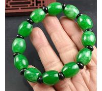 Jewelry Guzhu Road Pass Bracelet Dry Emerald Green Jade Bracelet Men and Women