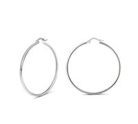 Jewelry Hoop Earrings, Hoop Earrings for Women 925 Silver 40mm 40mm for Wife Engagement Jewelry Popular