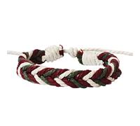 Jewelry Independence Day Bracelet Hand Woven Red White And Blue Flag Color Mixed Independence Day Bracelets For Men And Women
