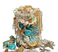 Jewelry Jar Bundle,Vintage Jewelry Box, for Women, Vintage Hippie Boho Style Rings, Necklaces, Bracelets,Earrings Hair Clip Set (Gothic Fashion 30 pieces)