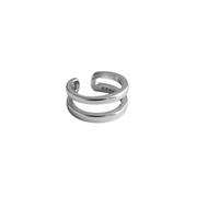 jewelry jewellery Women Silver Earrings, Real 925 Sterling Silver Minimalist Double Layer Twisted Round Women Clip Earrings For Trendy Female Party Fine Jewelry Gifts For Girlfriend, Wife, Sister,