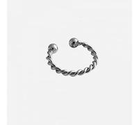 jewelry jewellery Women Silver Earrings, Real 925 Sterling Silver Minimalist Double Layer Twisted Round Women Clip Earrings For Trendy Female Party Fine Jewelry Gifts For Girlfriend, Wife, Sister,