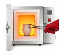 Jewelry Kiln, 1500W PID Controlled Sintering Furnace for Metal Clay, Tabletop Enamel Melting and Plaster Mold Drying for Hobbyists and Foundry Work