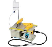 Jewelry Lapidary Saw for Cutting Rocks DIY Lapidary Equipment, 110V Mini Table Saws Grinder Polishing Machine 0-10000r/min with Flexible Shaft,Left Benchtop