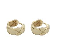 jewelry Lingge Earrings Small Design Sense Light Luxury Small Fragrance Earrings Temperament Ear Buckles Gold Stud Earrings Women 2PCS, Zinc, Zircon jewelry