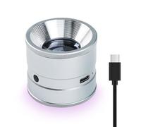 Jewelry Loupe 10X with LED & UV Light, Rechargeable Jewelers Loupe, LED Scale Loupe 10X with Adjustable Focus, Removable Scale Glass Ideal Jewellers Loupes Magnifier for Jewelry, Coins, Watches
