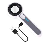 Jewelry Magnifier with High Magnification and Rechargeable Feature Magnifyings Glass for Professional Gemstones Inspection Jewelry Loupe with LED UV Light