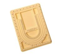 Jewelry Making Bead Tray for Necklace Planning, Wooden Design Board with Side Channels and Corner Dishes Beading Tray Jewelry Layout Board Necklace Planning Design Bead Sorting Wooden Making