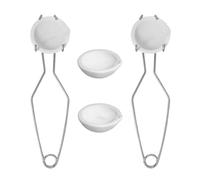 Jewelry Making Crucible Set Heatproof Quartzs Dish Metal Melting Bowl Soldering Set Whip Tongs Crucible Dish for Metal Melting