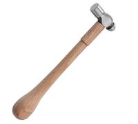 Jewelry Making Hammer with Wood Handle, Jeweltool Planishing/Chasing Hammer for Silversmith Goldsmith Jewelers(A)