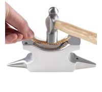 Jewelry Making Horn Anvil, Blacksmithing Stainless Steel Horn Anvil Workbench with Two Ends, Metal Forming Jewelry Making Work Bench for Jewelers, Women, Men