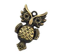 Jewelry Making Pendant Charm, Animal Theme Zinc Alloy Antique Gold Tone Finding with Top Loop for Necklace Accent Use Pendant Finding Jewelry Component Alloy Charm Top Loop Necklace Making Bag Part