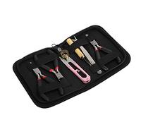 Jewelry Making Pliers Set 8 Piece DIY Beading Tool Kit with Scissors, Cutters and Tweezers Compatible with Bead Stringing, Wire Wrapping and Jewelry Repair