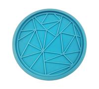 Jewelry Making Silicone Epoxy Art Crystal Agate Mold Geometric Round Mug Pad Resin Casting Mold Clear Epoxy Resin