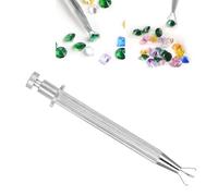 Jewelry Making Tool - 4 Claws Tweezers for Diamond and Gem Pickup, Stainless Steel Prong Grabber for Precise Jewelry Crafting