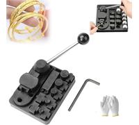 Jewelry Making Tool, Ring Bender, Ring Bender Maker Tool Kit with Adjustable Dies, for DIY Rings, Bending Metals, Jewelry Making, Tools to Help Create A One-of-A-Kind Gift.(C)