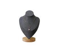 Jewelry Mannequin Bust 1PC Necklace Display Frame Portrait Model Neck Pendant Jewelry Frame, Neck Model Display Frame Jewelry Necklace(GRAY,L)