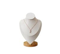 Jewelry Mannequin Bust 1PC Necklace Display Frame Portrait Model Neck Pendant Jewelry Frame, Neck Model Display Frame Jewelry Necklace(Beige,L)
