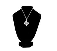 Jewelry Mannequin Bust Head Portrait Neck Model Jewelry Stand The Chain Necklace Chains Holder Bust Showcase Display Organizer For Rack(16X10X10CM)