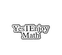 Jewelry Mathematical Formula Enamel Pins Enjoy Math Knowledge Brooches Badges Fashion Pin For StudentsDurability
