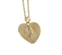 Jewelry New 2025 Arrival Exquisite Virgin Mary Heart Medal Pendant Our Lady Of Guadalupe Necklace Women's Catholic Faith Religious Prayer Jewelry Gift With For You Accessories Trendy Creative Gift