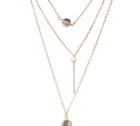 Jewelry New 2025 Arrival Gift Fashion Holiday Seaside Resort Beach Crystal Jewelry Triangle Water Drop Multilayer Leaves Star Moon Chains Necklace With For You Accessories Trendy Creative Gift Gift