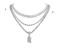 Jewelry New 2025 Arrival Jesus Christ Piece Head Face Pendant For Men Iced Out Crystal Charm Necklace With Chain Hip Hop With For You Accessories Trendy Creative Gift Gift