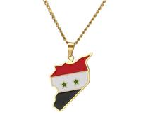 Jewelry New 2025 Arrival Mexico France Nicaragua Somalia Ghana Cameroon Rwanda Kurdistan Congo Berber Syria Qatar Aruba Poland Map Flag Necklace With For You Accessories Trendy Creative Gift Gift