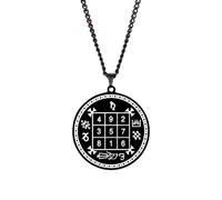Jewelry New 2025 Hlss490 Magic Square Of Saturn Powerful Amulet Original thing Esotericism Cut Stainless Steel Pendant Necklace With For You Accessories Trendy Creative thing thing
