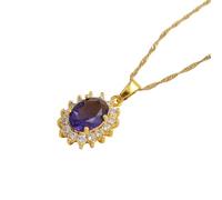 jewelry New 2025 Red/Green/Purple Colored Stones Pendant Necklaces Women Her Color Jewelry African Arab Middle East with for You Jewelry Fashion s Creative Necklaces Earrings