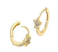 jewelry New For Trendy 2025 Charms Hoop Earrings For Women Round K Gold Simple K Rose Stars Earrings Elegant Birthday Jewelry Gifts Fashion Accessories Creative Gift jewelry
