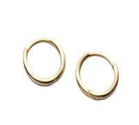 jewelry New For Trendy 2025 Simple Round Gold Color Hoop Earrings Minimalism Sterling Allergic Earring For Women Fine Jewelry Gifts Fashion Accessories Creative Gift jewelry