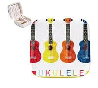 Jewelry Organizer Box PU leather Small Jewelry Case Colorful Ukulele
